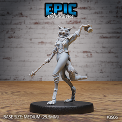 Cat Folk Magician 3D-printed model