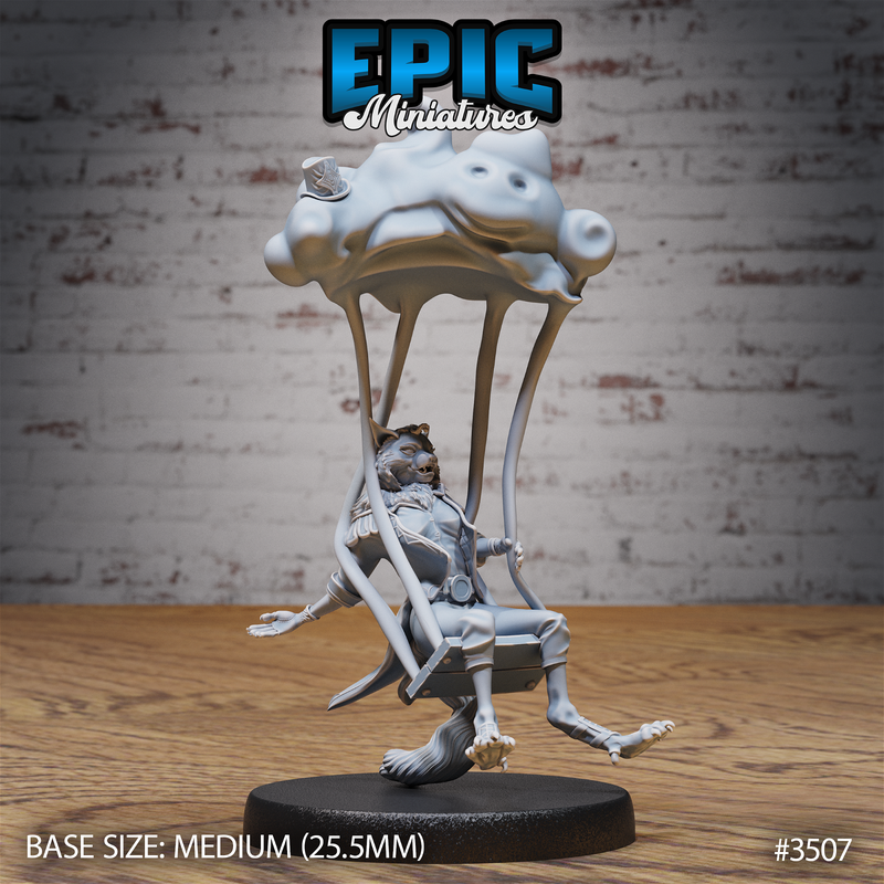 Cat Folk Magician 3D-printed model