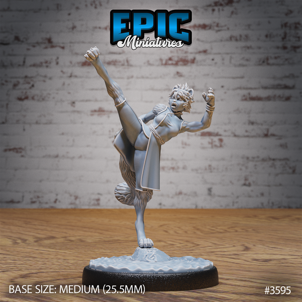 Cat Girl Monk 3D-printed model