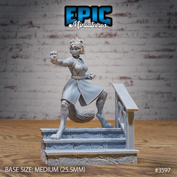Cat Girl Monk 3D-printed model
