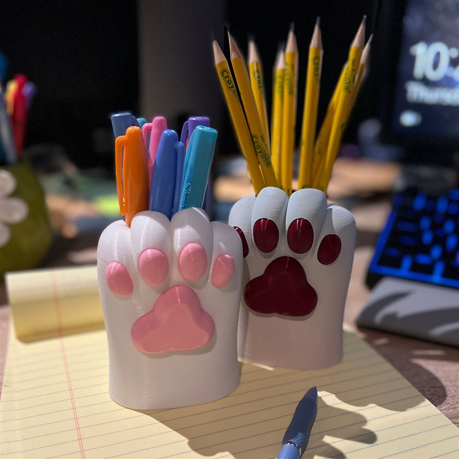 Cat Paw Pen Holder - The Printable Dragon