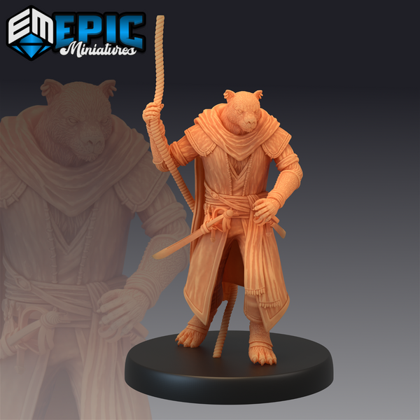 Catfolk Panther Pirate - The Printable Dragon