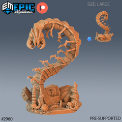 Cave Centipede 3D-printed model