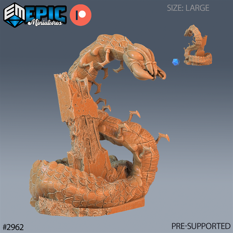 Cave Centipede 3D-printed model
