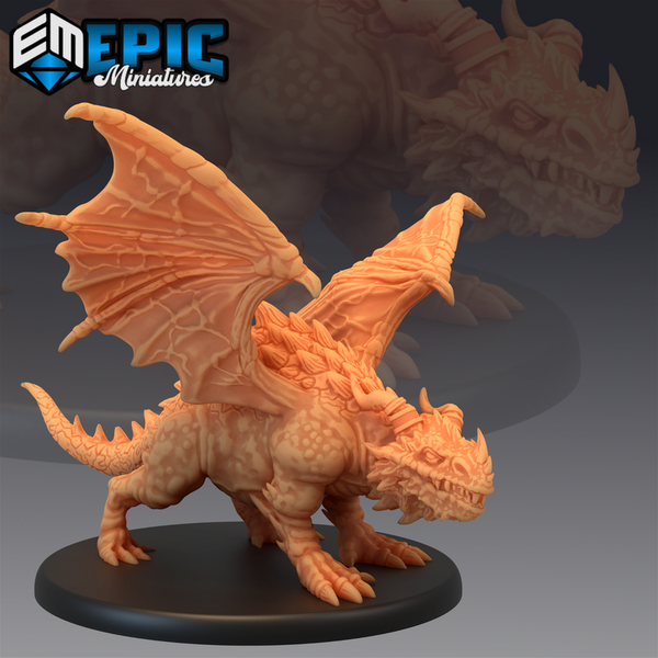 Cave Dragon 3D-printed model