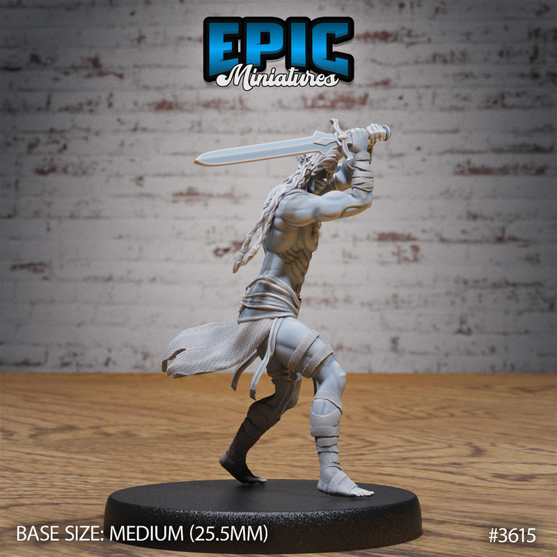 Cave Elf Barbarian 3D-printed model