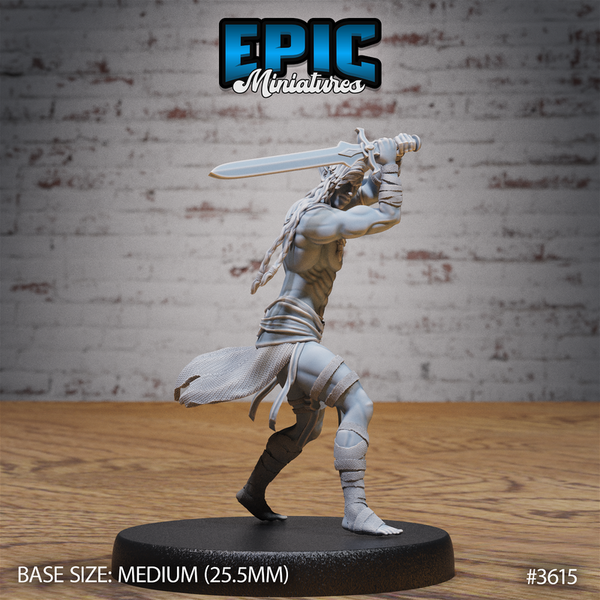 Cave Elf Barbarian 3D-printed model