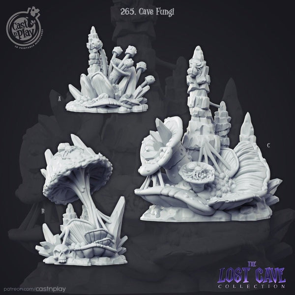 Cave Fungi 3D-printed model