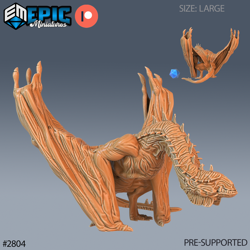 Cave Wyvern 3D-printed model