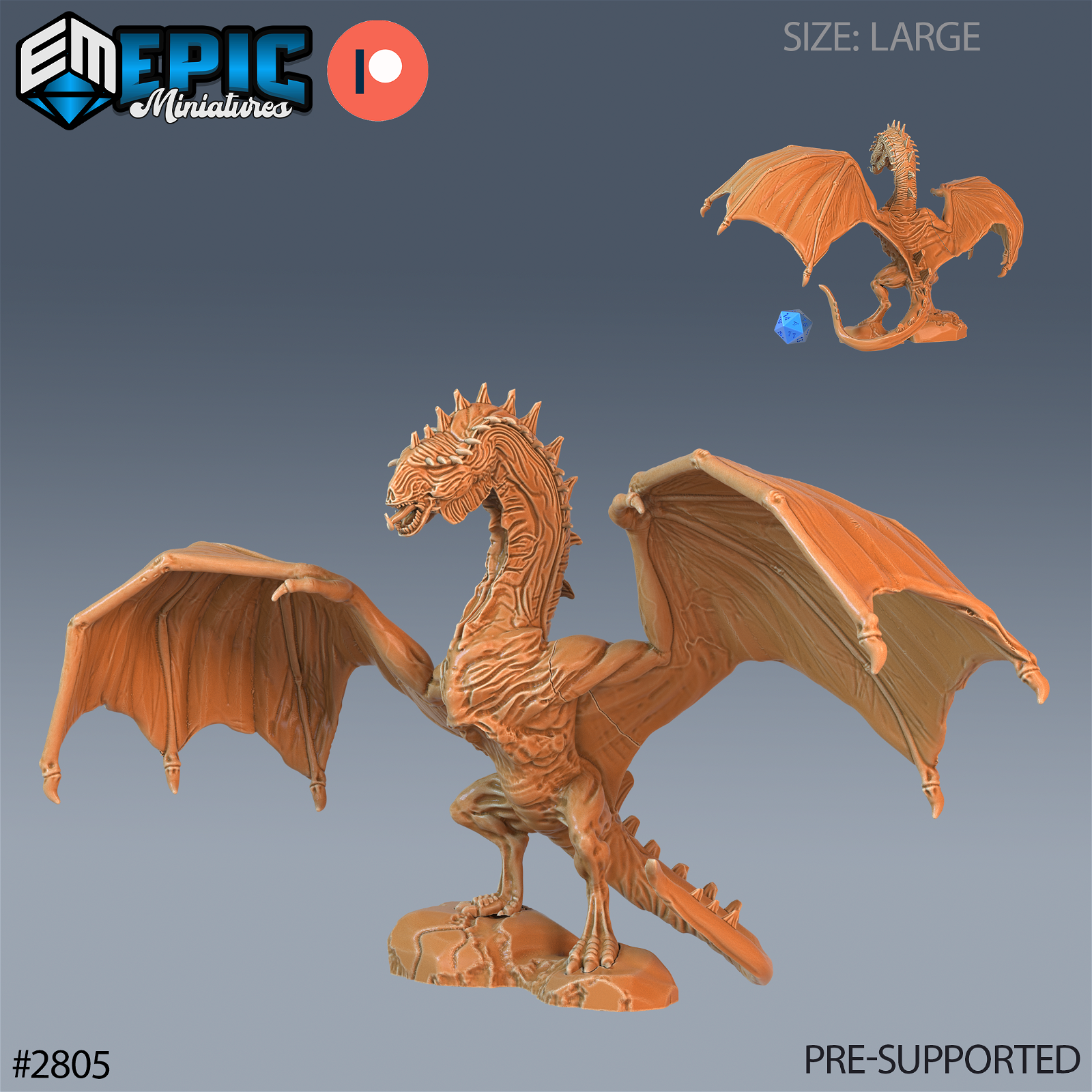 Cave Wyvern - The Printable Dragon