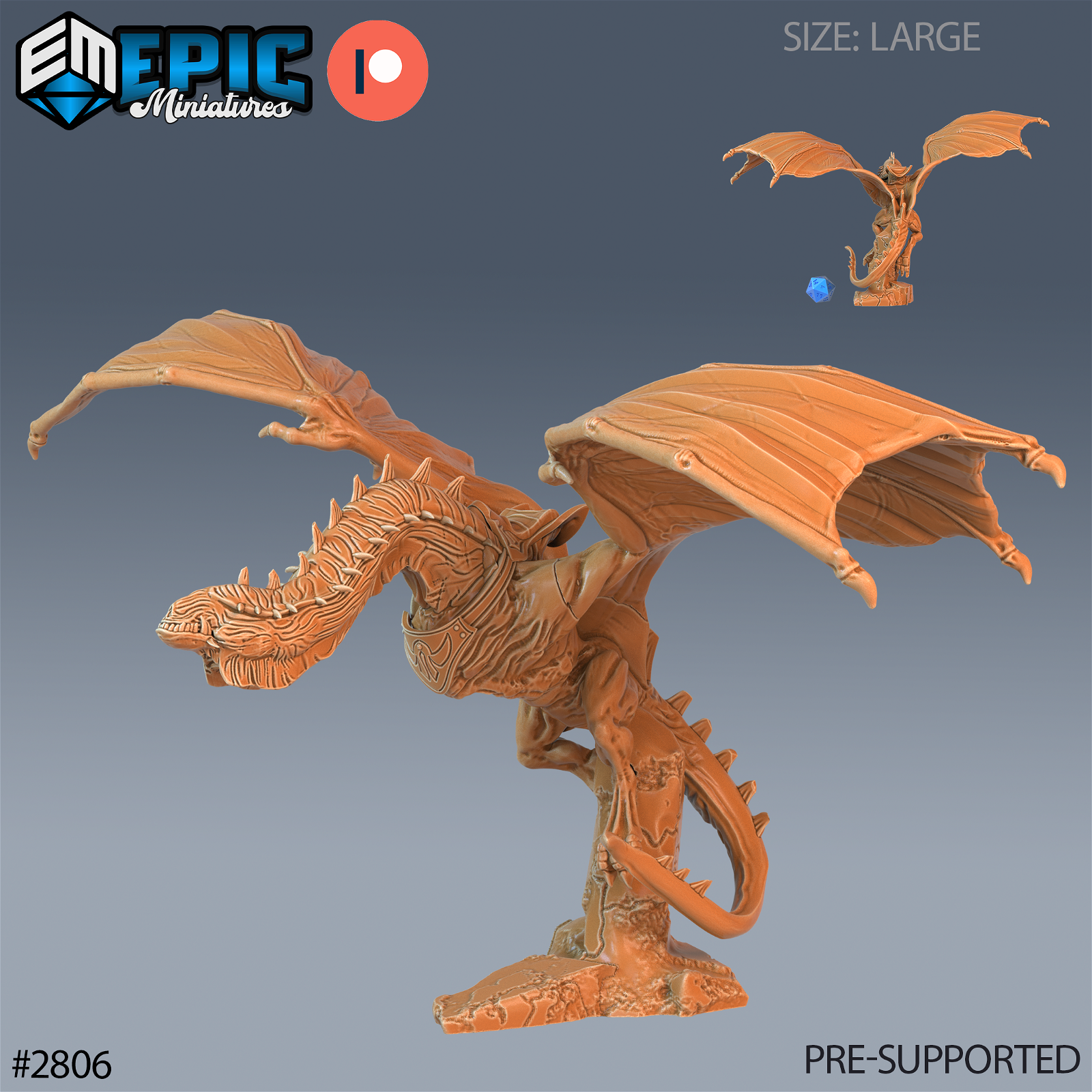 Cave Wyvern - The Printable Dragon