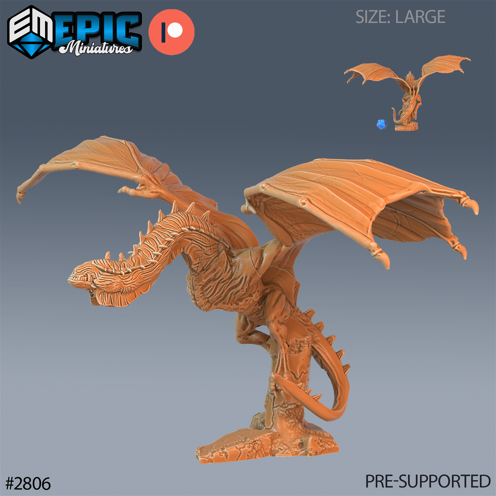 Cave Wyvern - The Printable Dragon