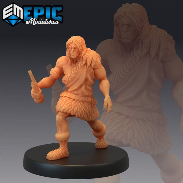 Caveman 3D-printed model