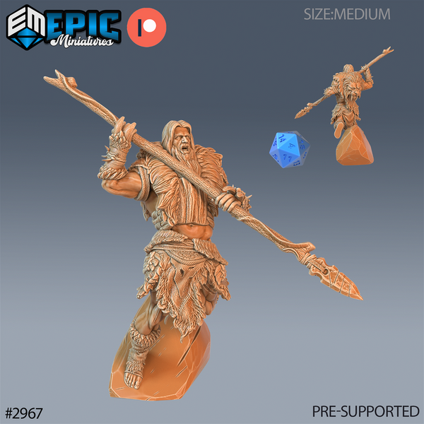 Caveman Barbarian 3D-printed model