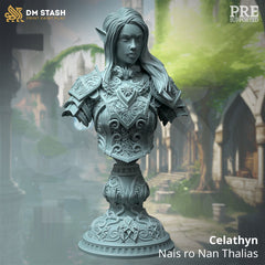 Celathyn - Nais ro Nan Thalias Bust - The Printable Dragon