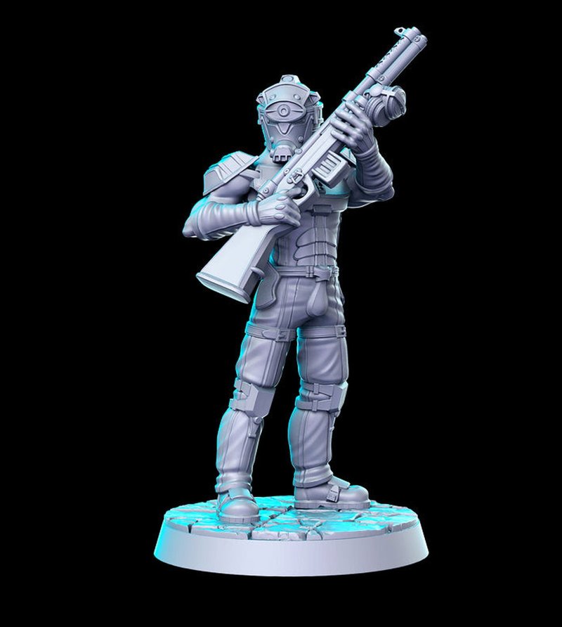 Cerberus Soldier 3D-printed model