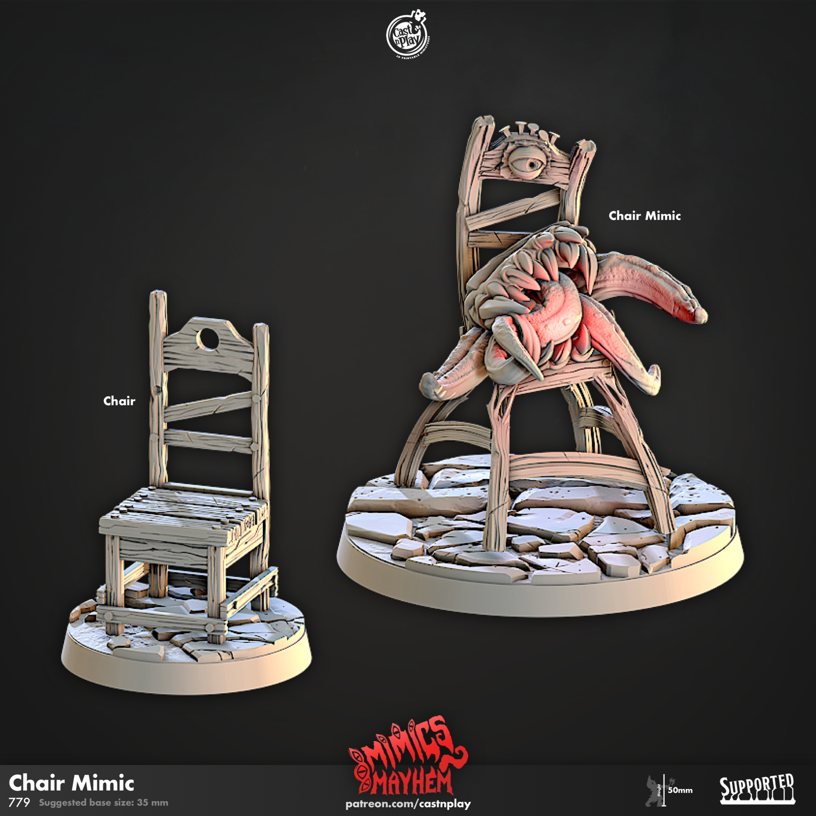 Chair Mimic - The Printable Dragon