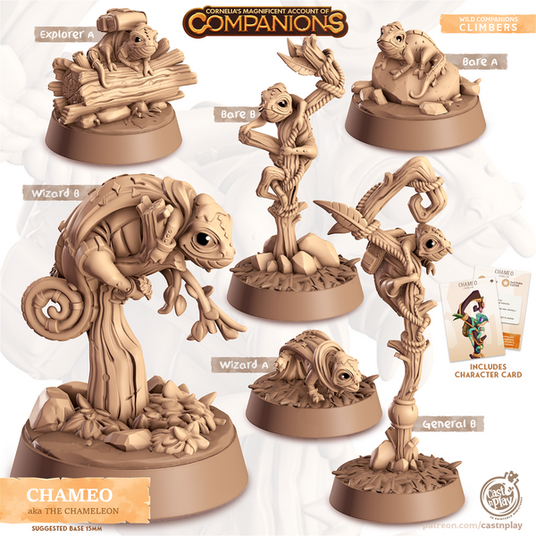 Chameo The Chameleon 3D-printed model