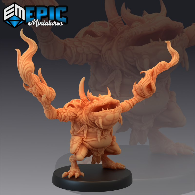 Chaos Toad Shaman 3D-printed model
