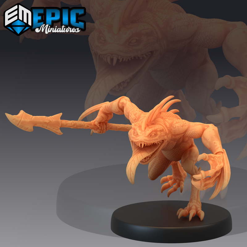 Chaos Toad Warrior 3D-printed model