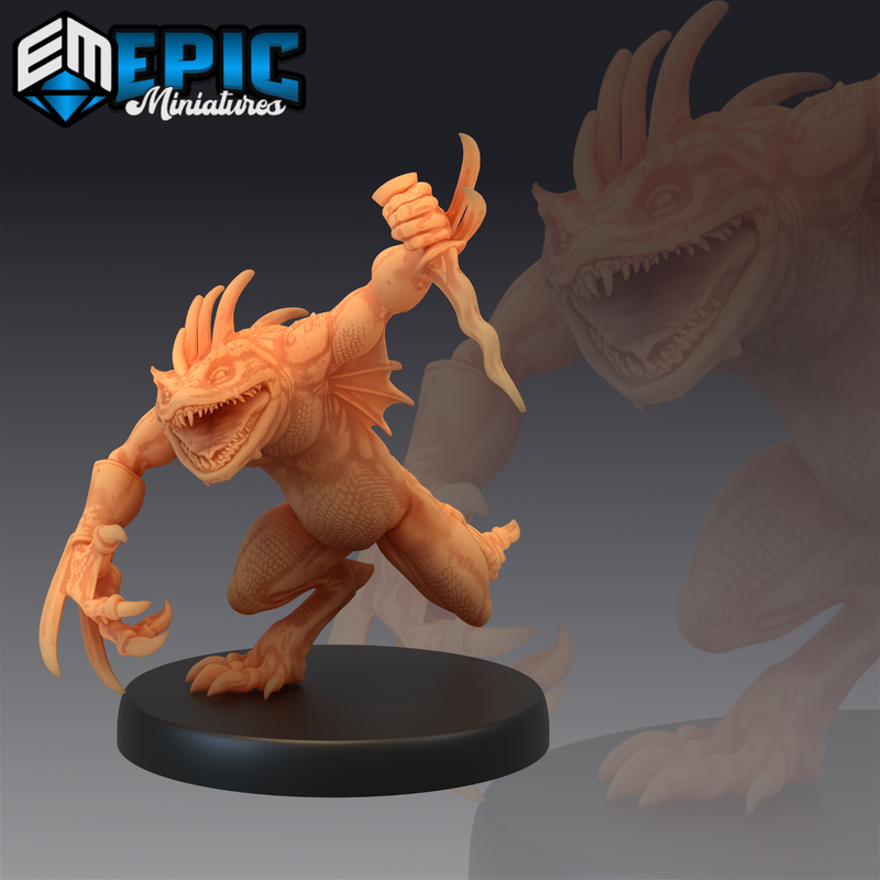Chaos Toad Warrior 3D-printed model