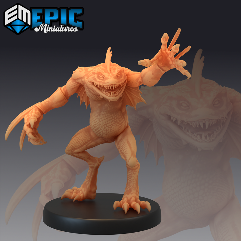 Chaos Toad Warrior 3D-printed model