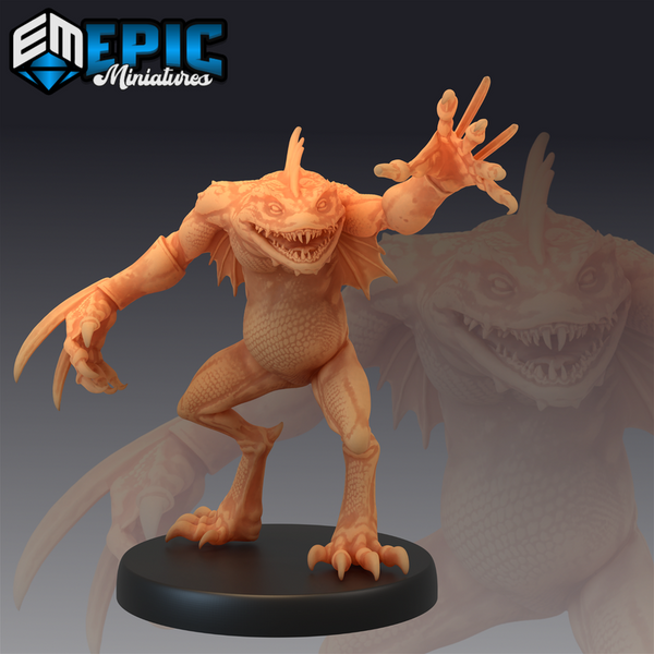 Chaos Toad Warrior 3D-printed model