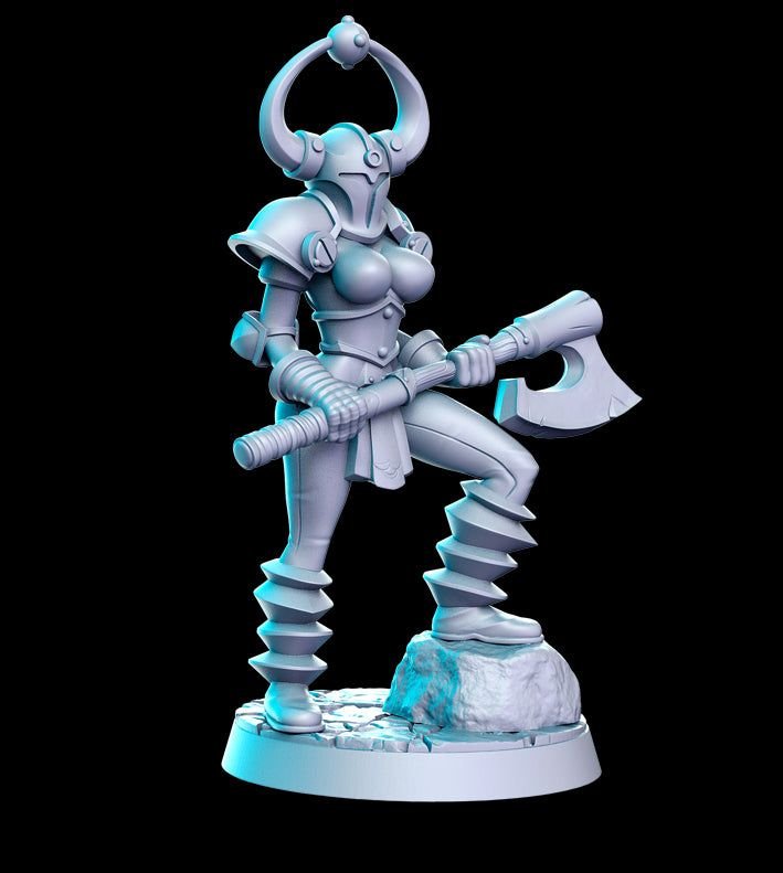 Chaos Warrior 3D-printed model