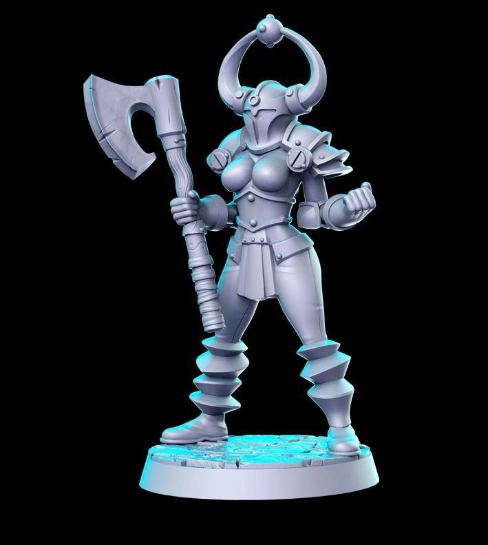 Chaos Warrior 3D-printed model