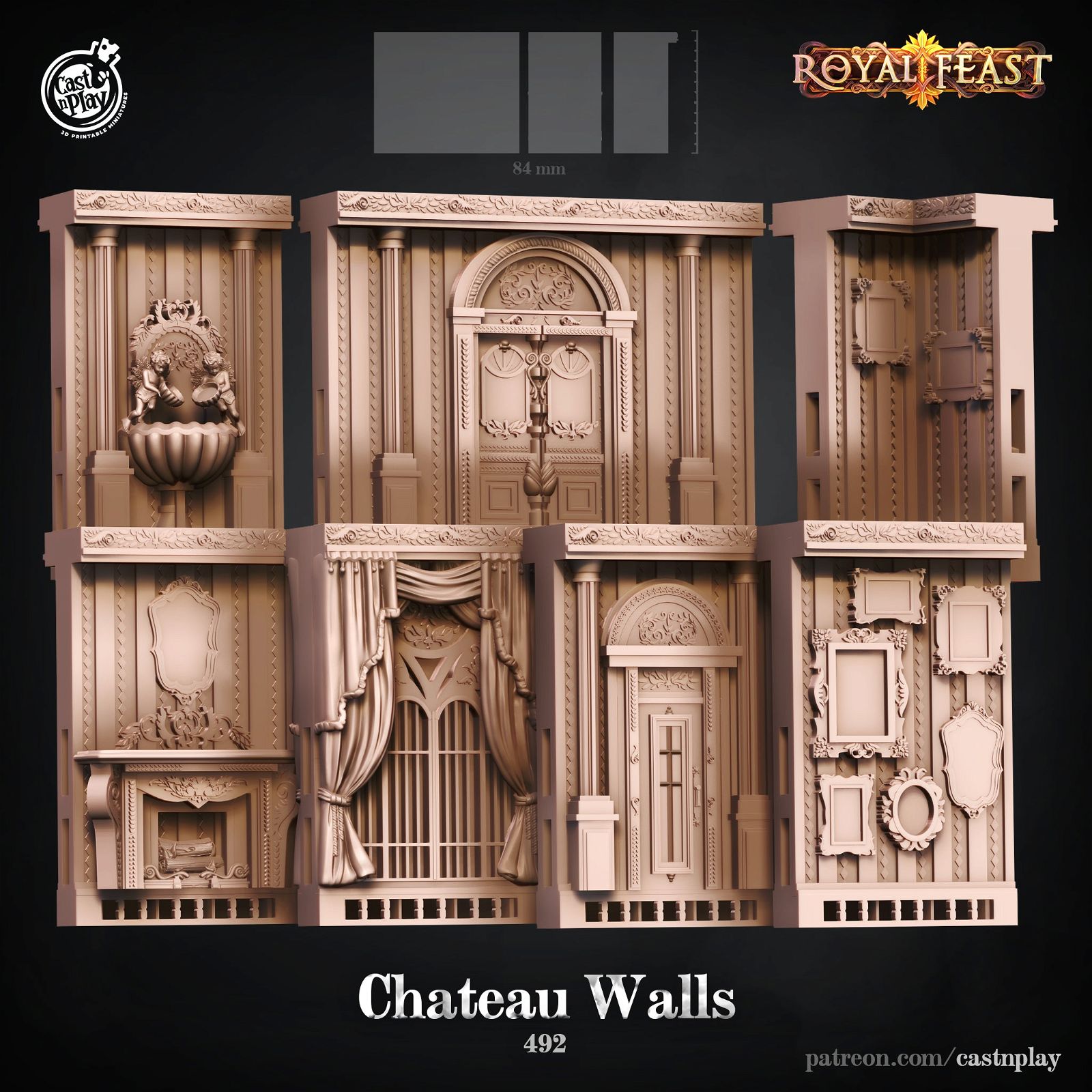 Chateau Walls - The Printable Dragon