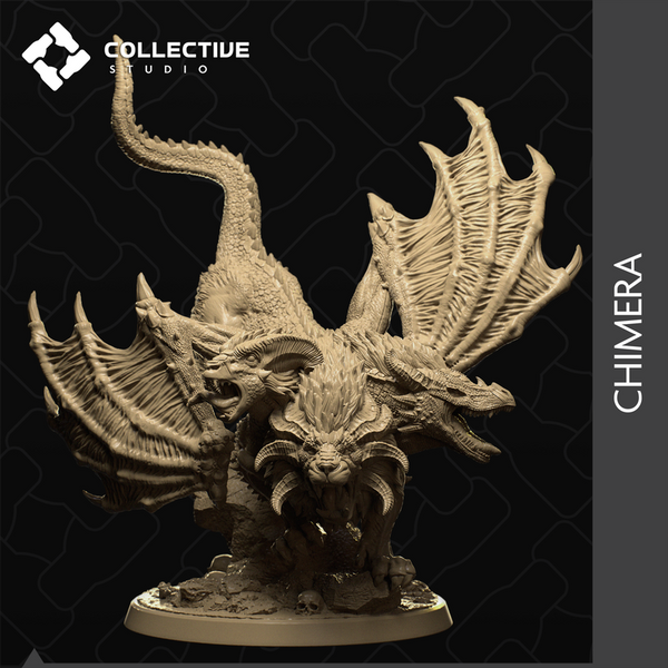 Chimera 3D-printed model
