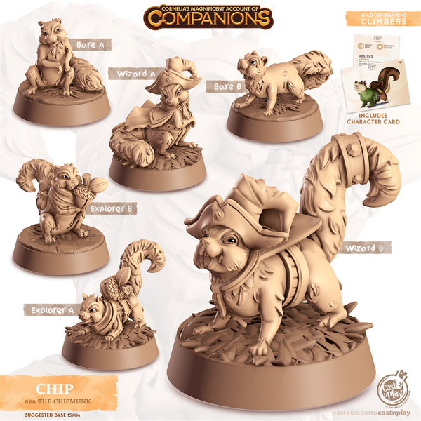 Chip The Chipmuck 3D-printed model