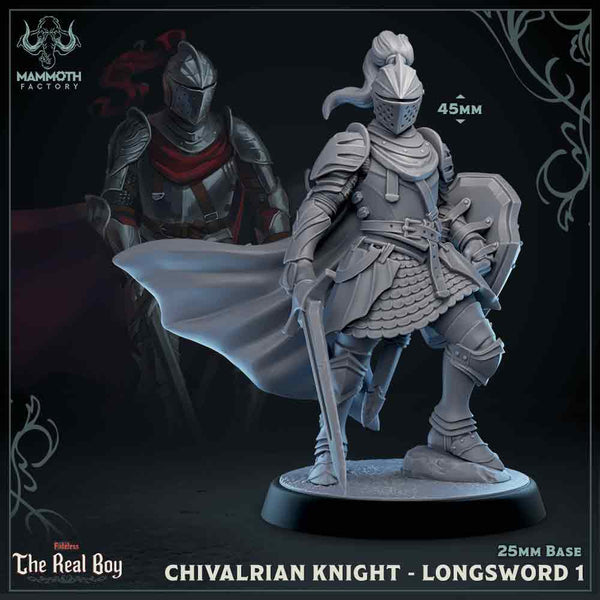 Chivalrian Knights 3D-printed model