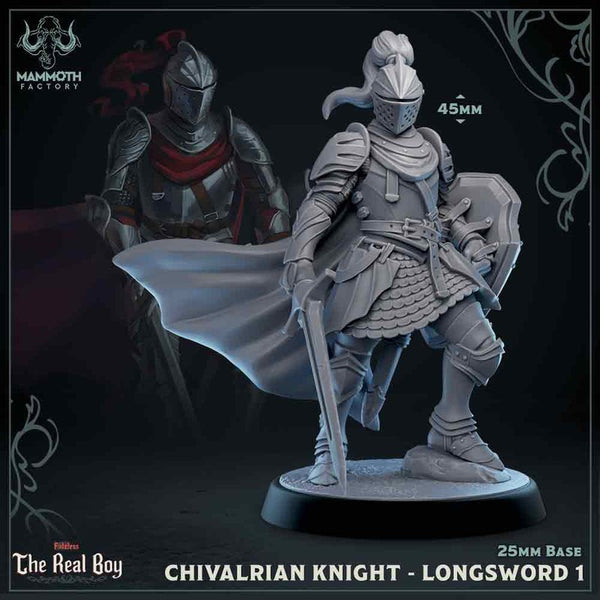 Chivalrian Knights 3D-printed model