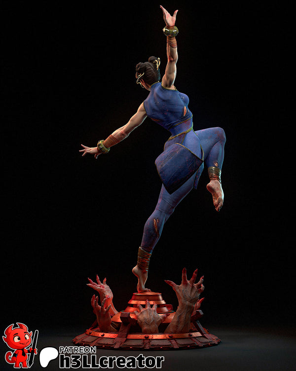 Chun Li 3D-printed model