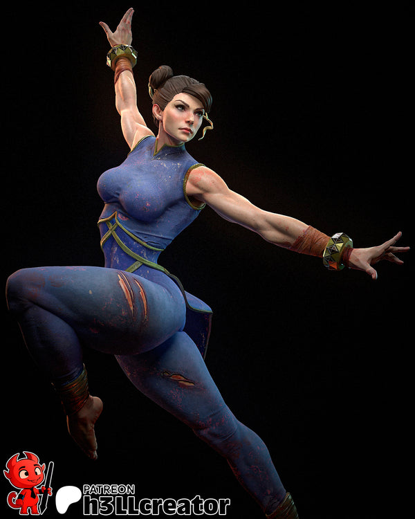 Chun Li 3D-printed model