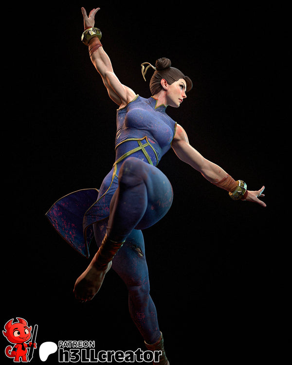 Chun Li 3D-printed model