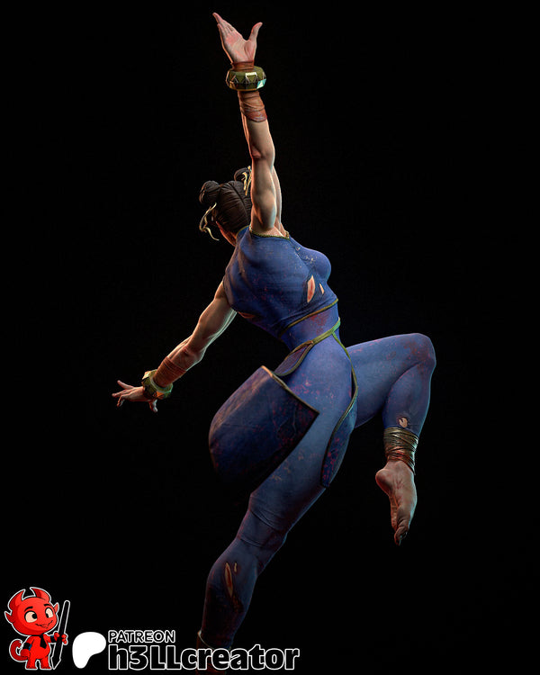 Chun Li 3D-printed model
