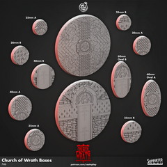 Church Of Wrath Bases 3D-printed model
