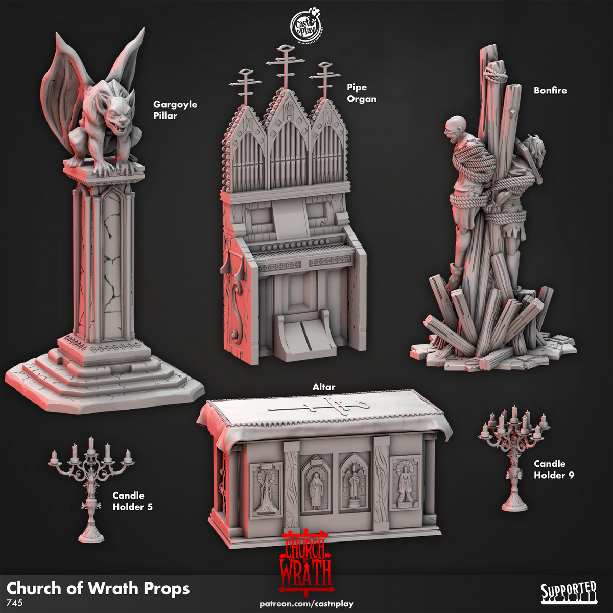 Church of Wrath Props - The Printable Dragon