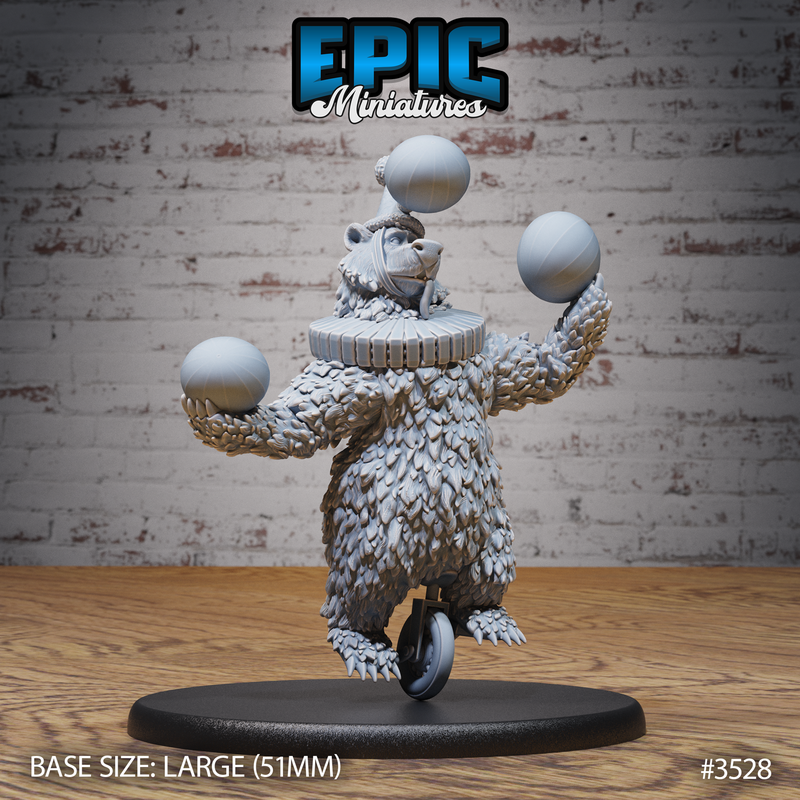Circus Bear 3D-printed model
