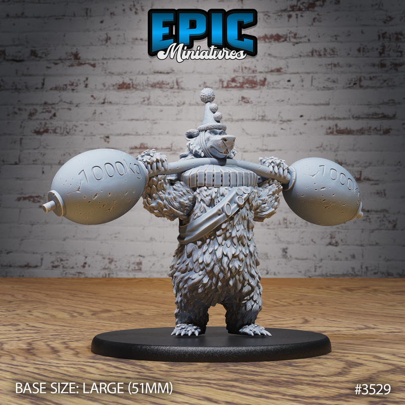 Circus Bear 3D-printed model