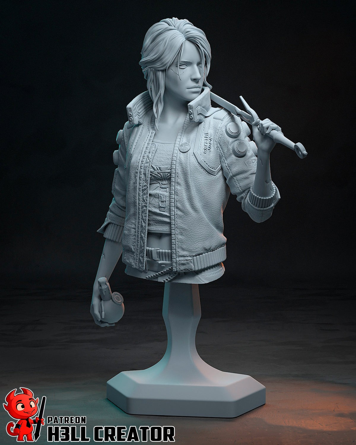 Cyberpunk Ciri Bust