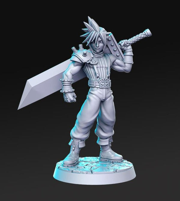 Claude 3D-printed model