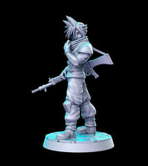 Cloud Crisis Core 3D-printed model