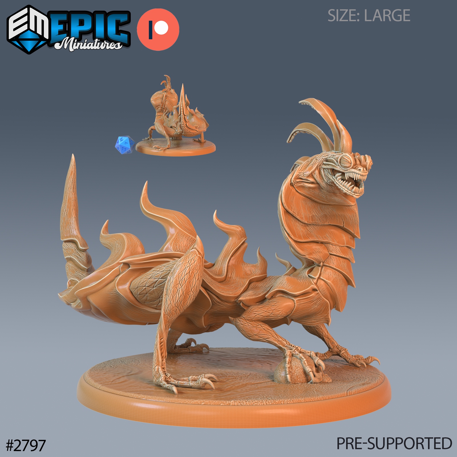 Cobra Lizard - The Printable Dragon