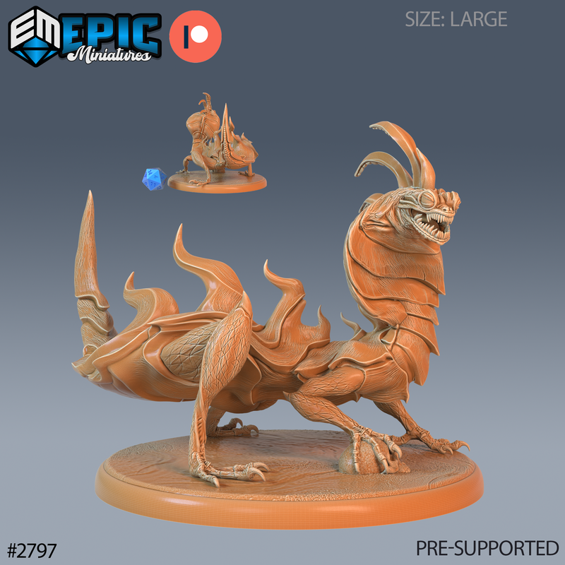 Cobra Lizard 3D-printed model