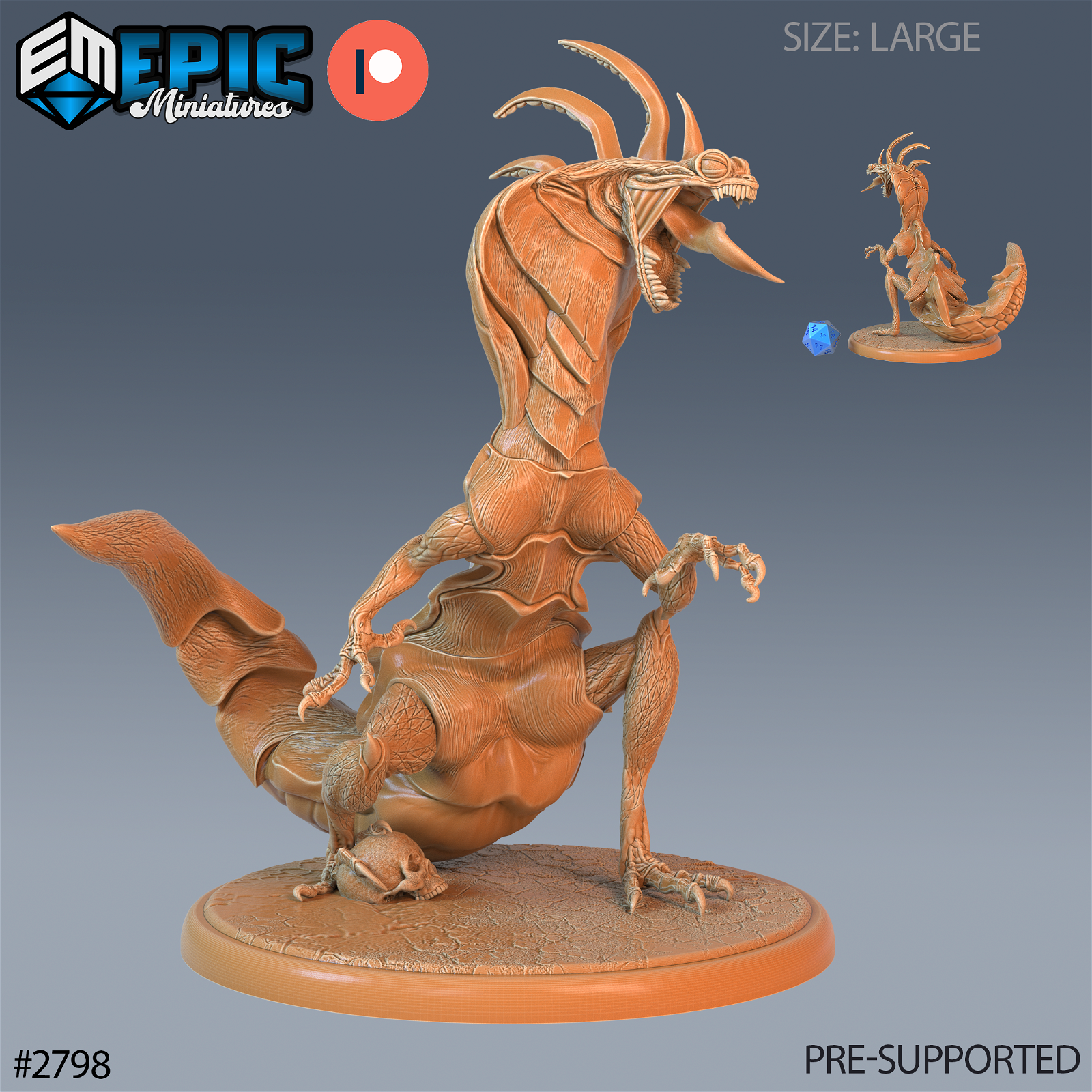 Cobra Lizard - The Printable Dragon