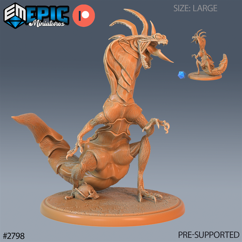 Cobra Lizard 3D-printed model
