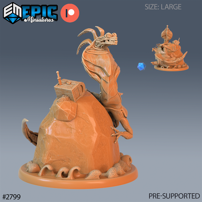 Cobra Lizard 3D-printed model